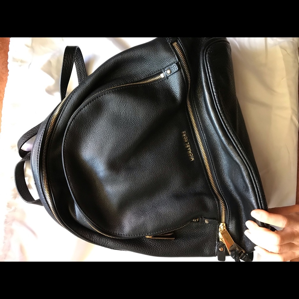 Michael Kors Rhea Zip Leather Backpack